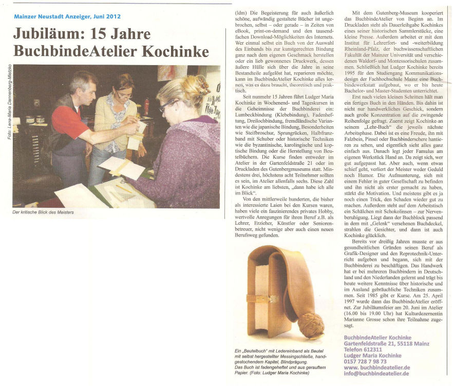 Jubiläum 15 Jahre